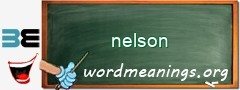 WordMeaning blackboard for nelson